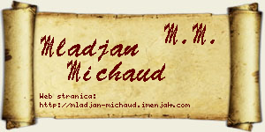 Mlađan Michaud vizit kartica